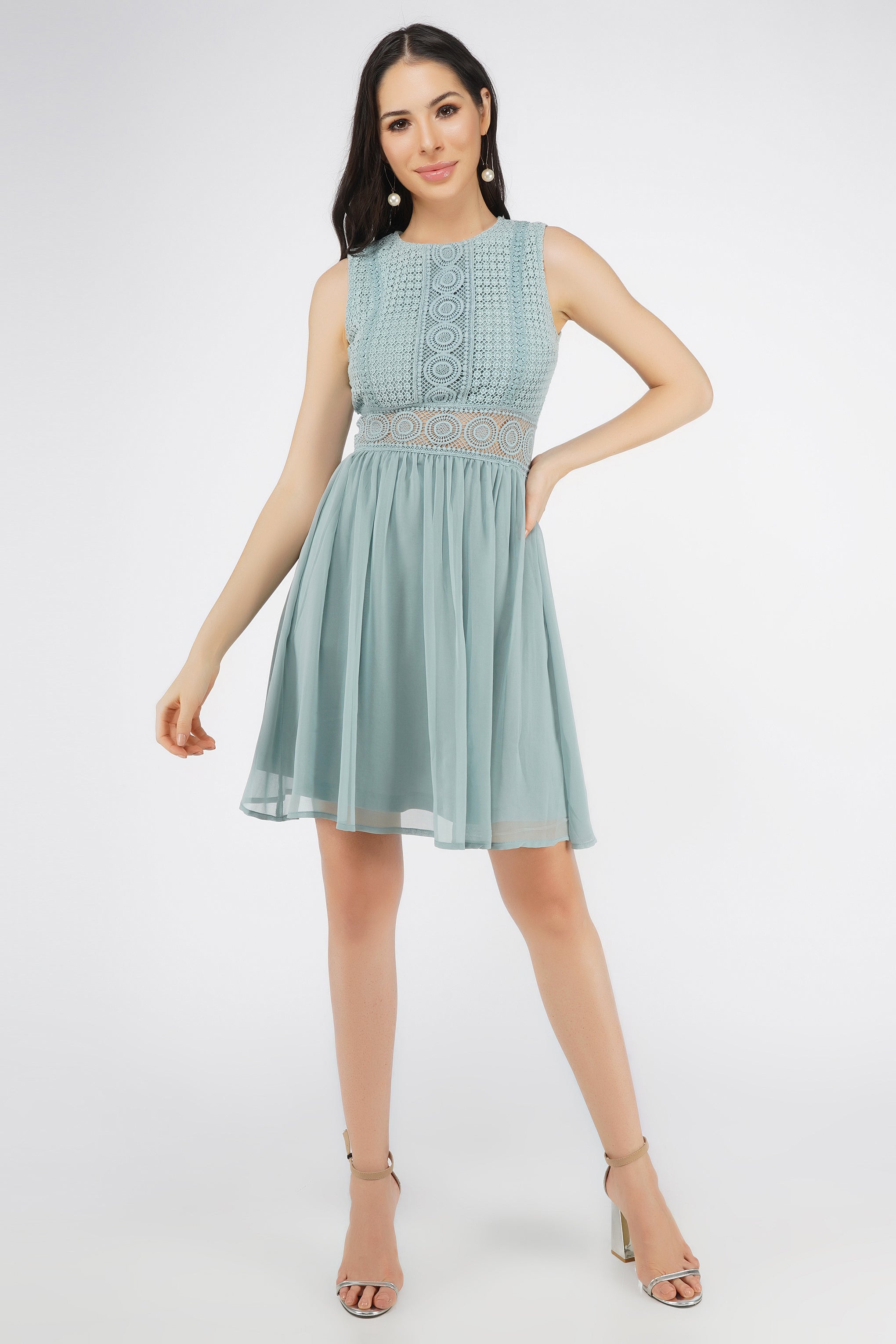 Cherelle Skater in Light Teal