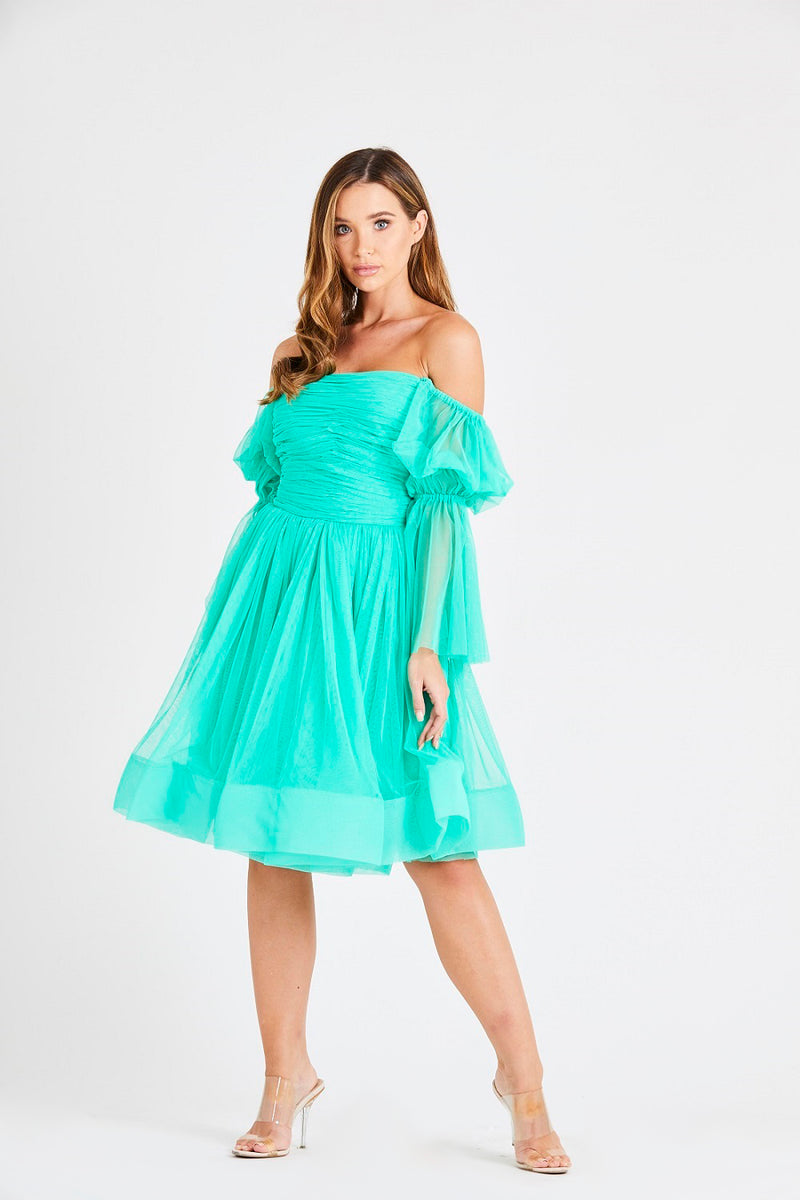 Amora Green Tulle Dress