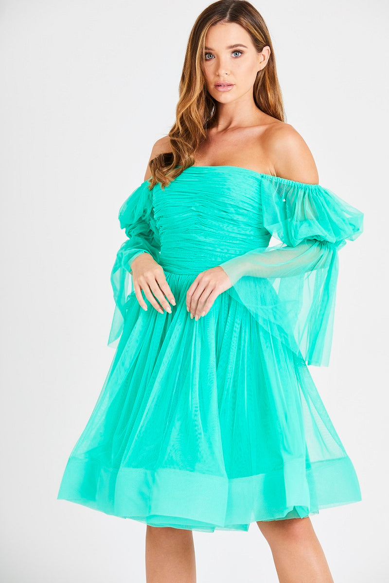 Amora Green Tulle Dress