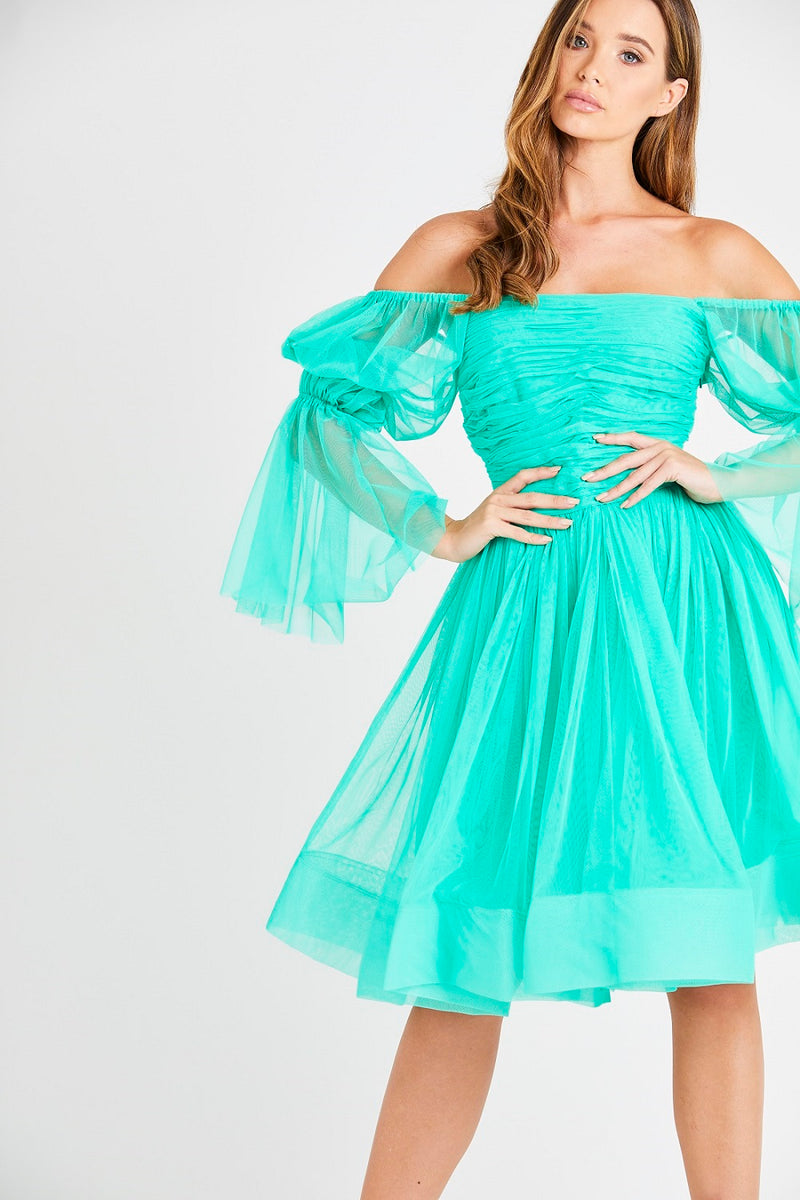 Amora Green Tulle Dress