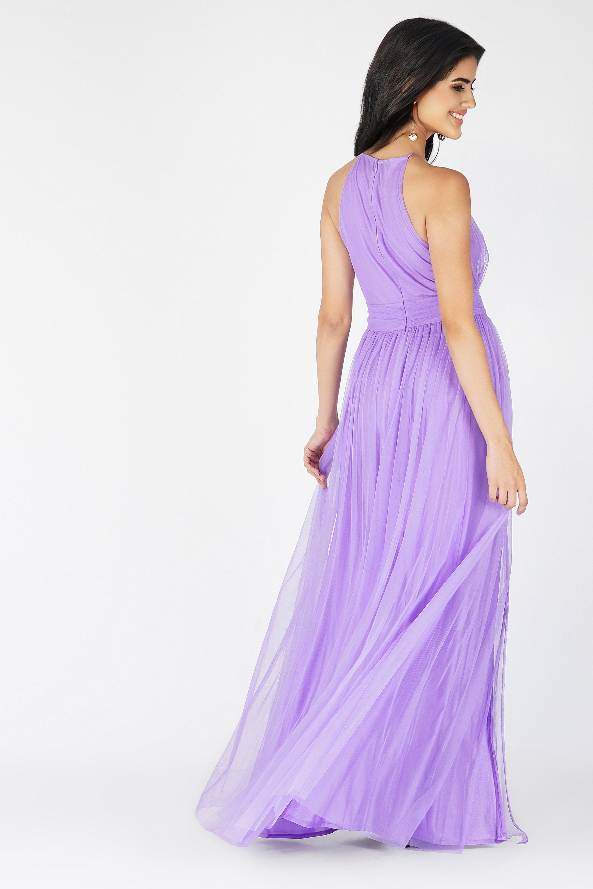 Alice Tulle Bridesmaid Dress in Purple
