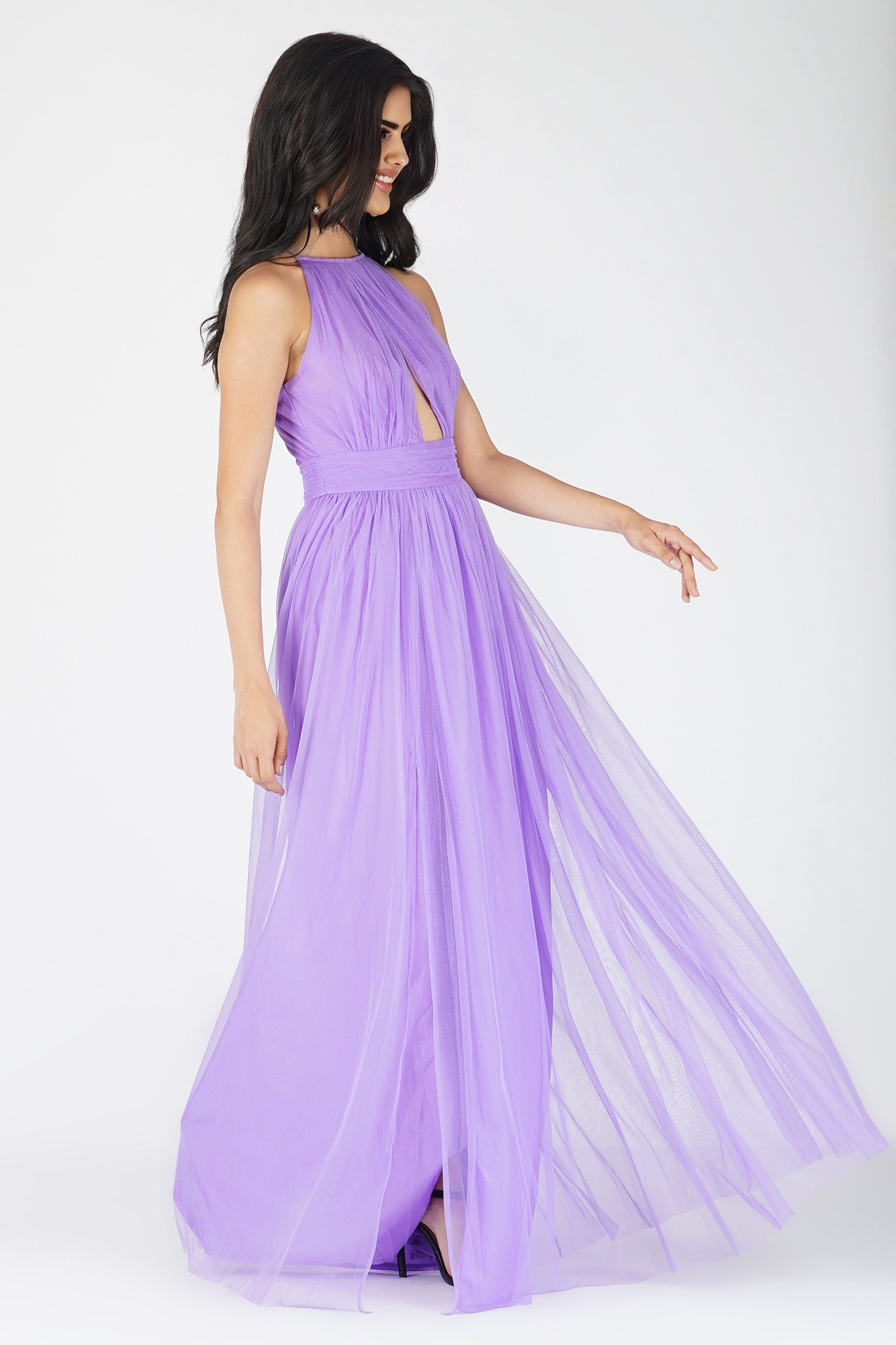 purple bridesmaid dress