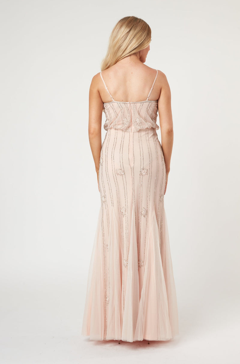 blush pink bridesmaid dress