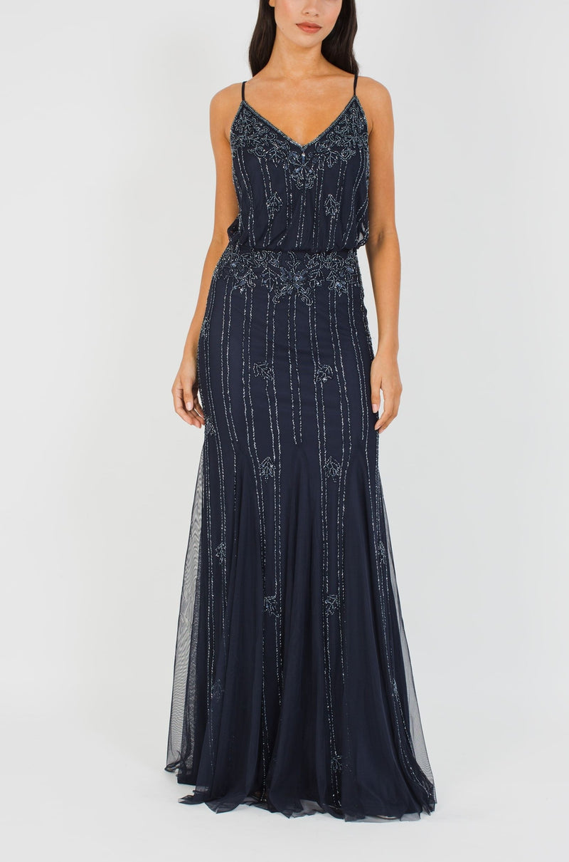 Keeva Navy Bridesmaid Maxi Dress