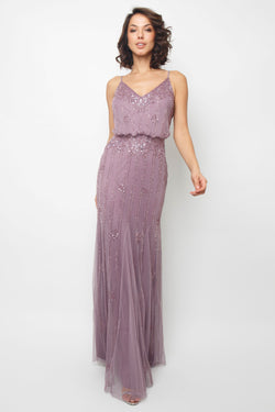 purple bridesmaid dress