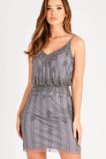 Keeva Embellished Mini in Grey
