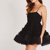 lace and beads bethan mini dress Bethan Structured Tulle Mini Dress in Blue UK14 / Blue