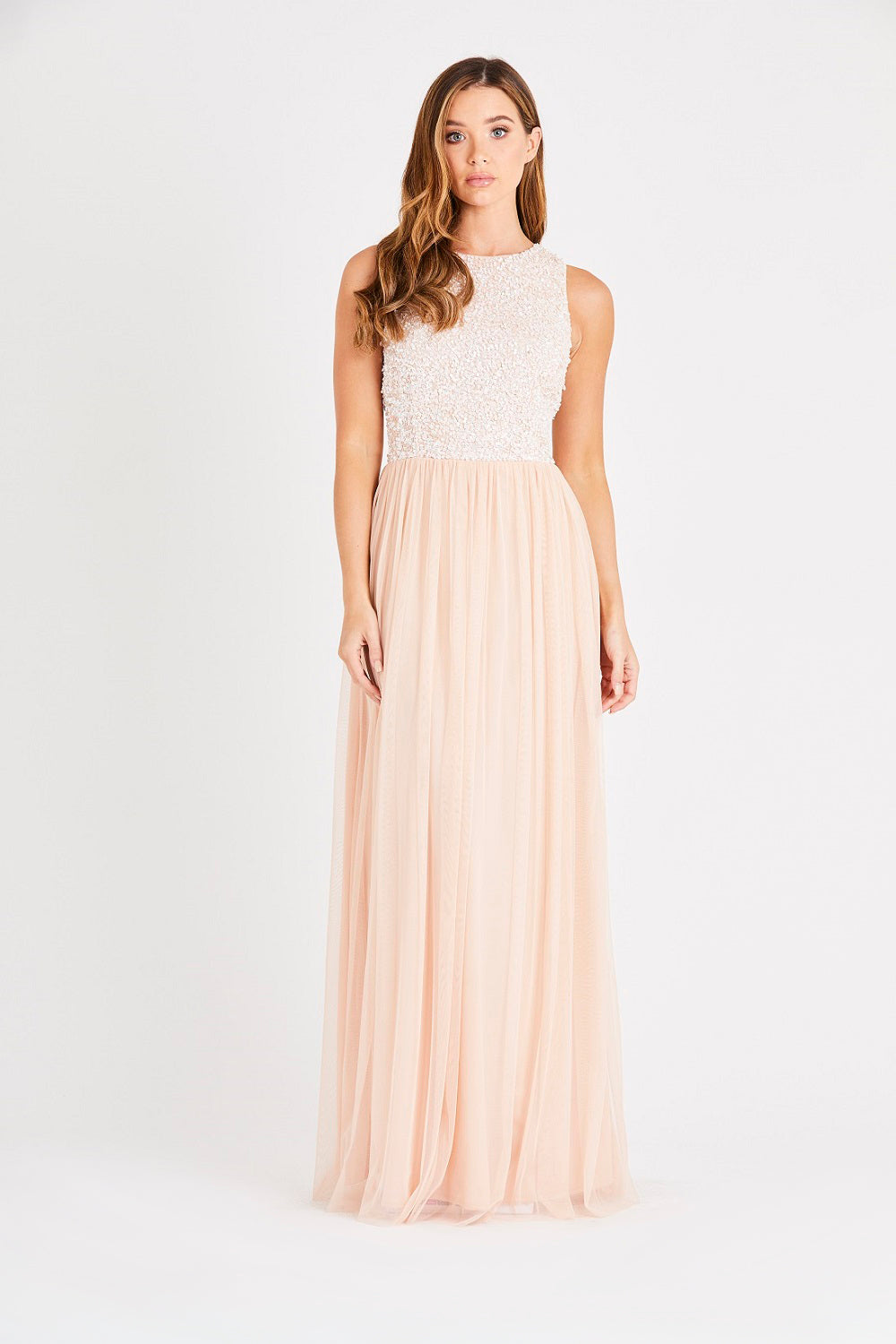 Picasso Bridesmaid Maxi in Blush Nude