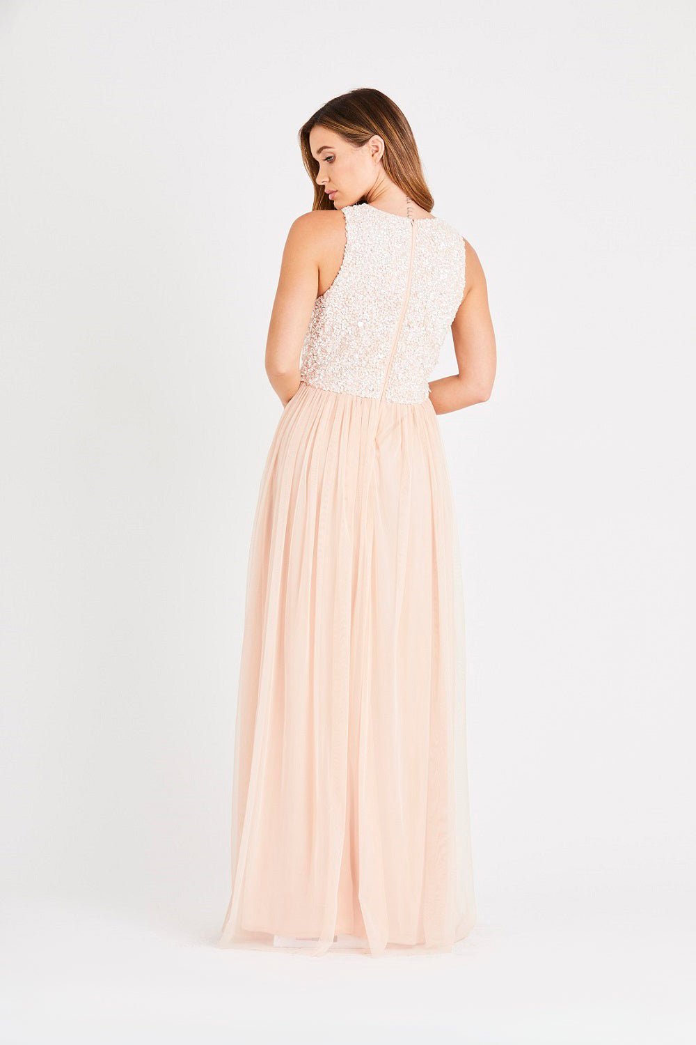 Picasso Bridesmaid Maxi in Blush Nude