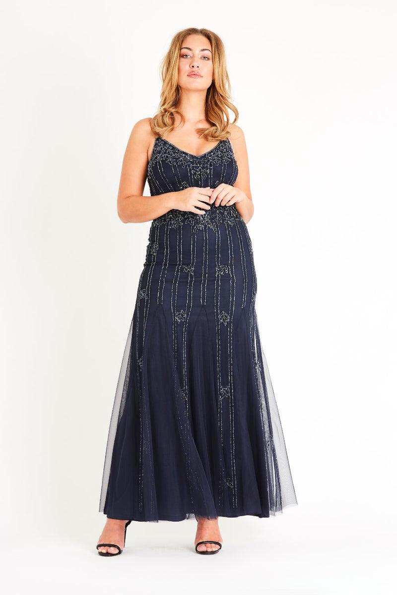 Keeva Navy Bridesmaid Maxi Dress