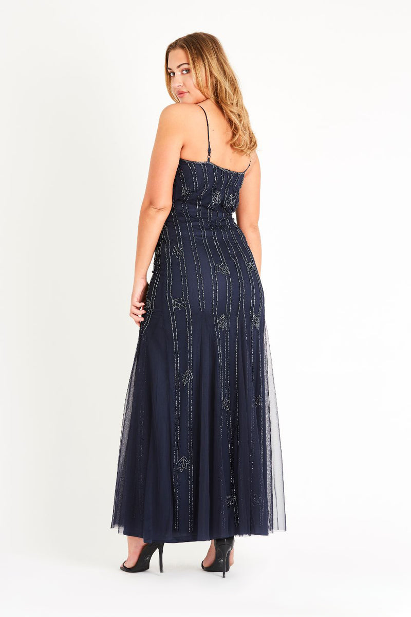 Keeva Navy Bridesmaid Maxi Dress