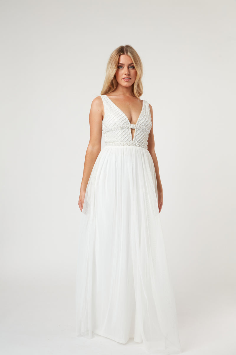 Myla Pearl Beaded Wedding Dress