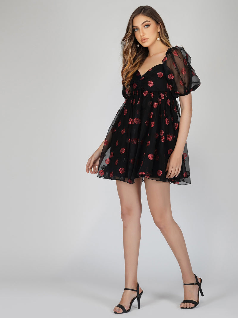 puff sleeve dress