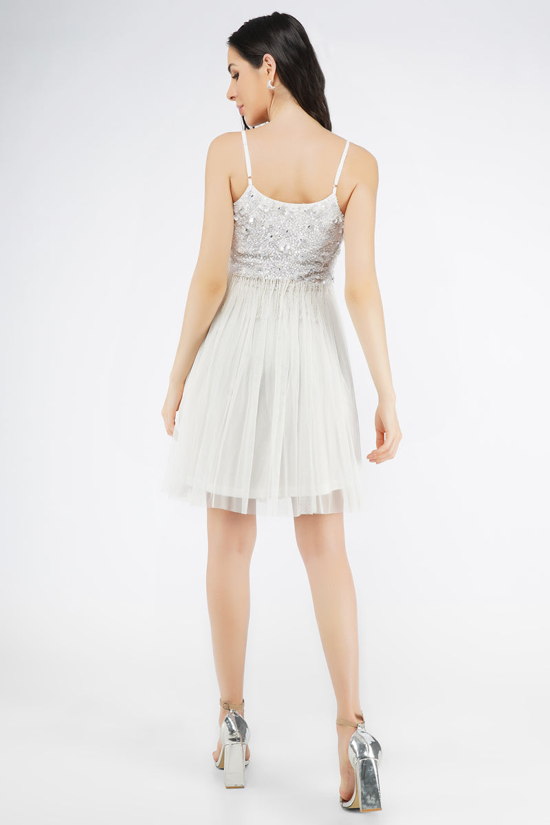 Riri midi hotsell lace and beads