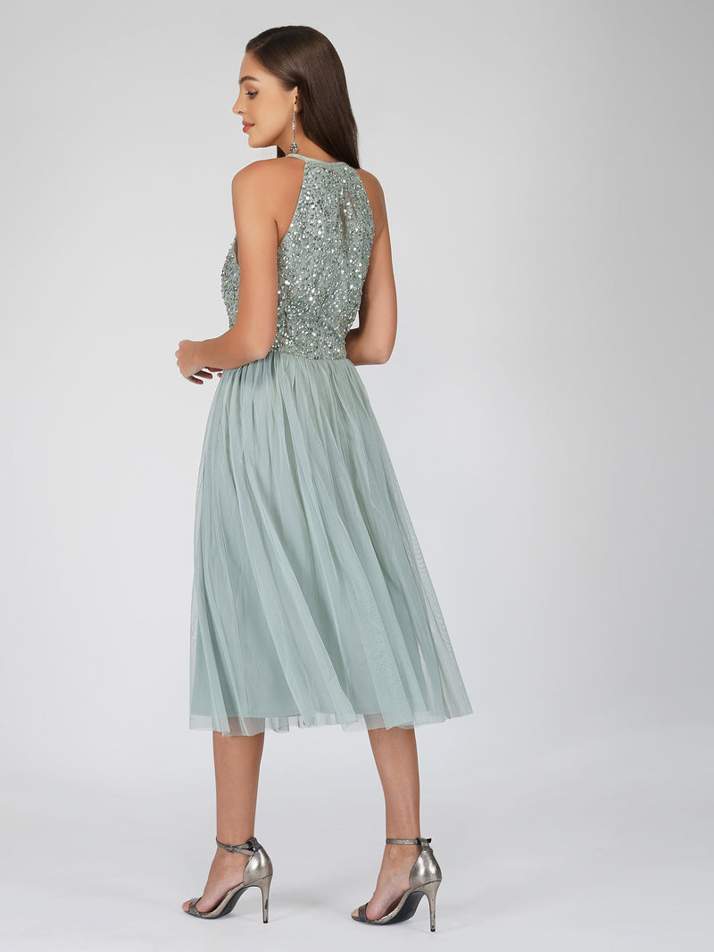 sage green bridesmaid dress