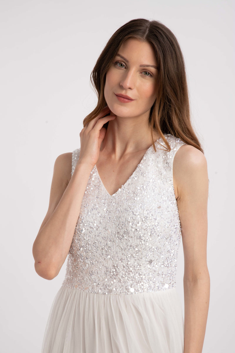 Picasso V Embellished Wedding Dress Lace Beads
