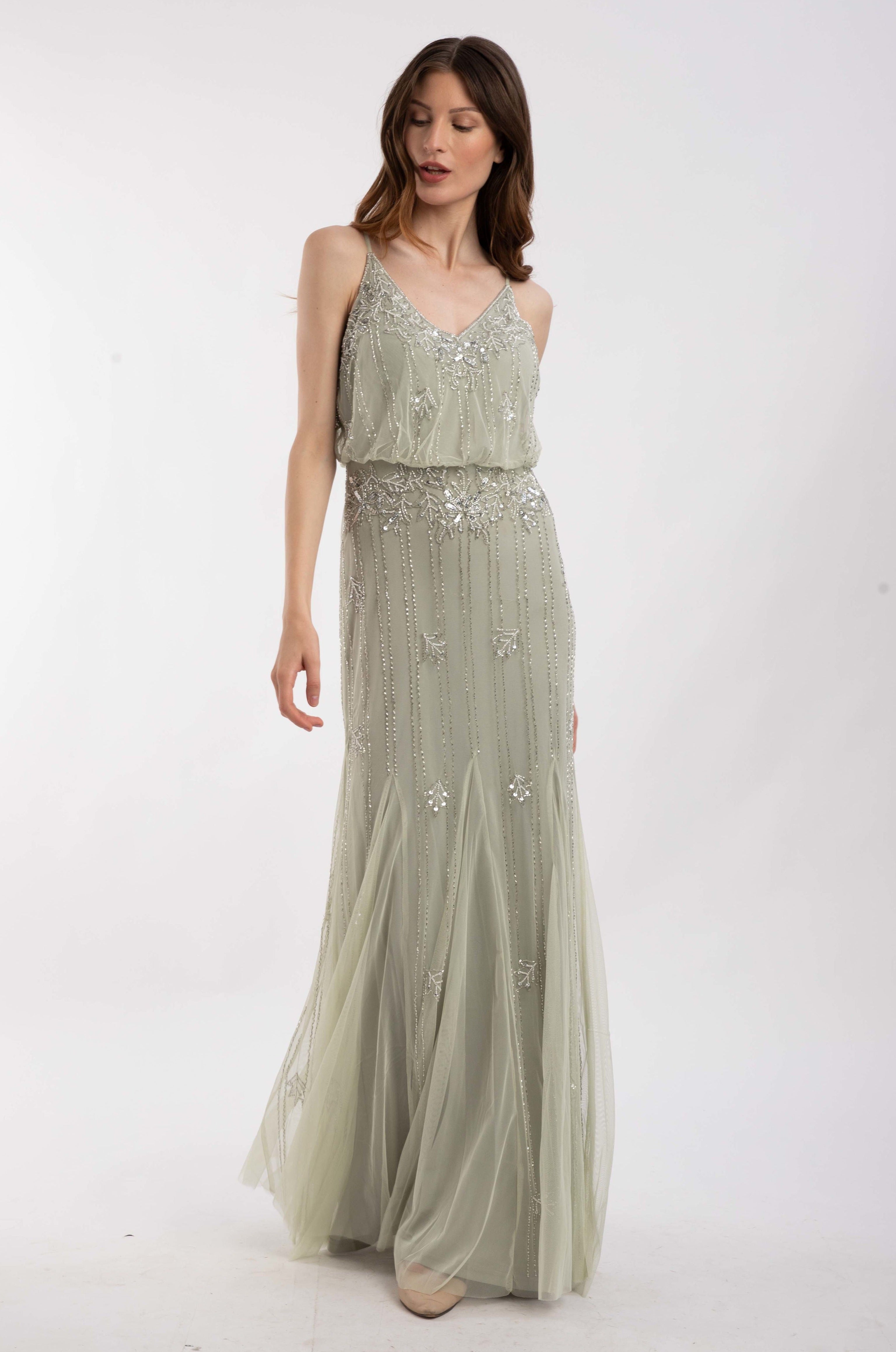 Keeva Pale Aqua Bridesmaid Dress